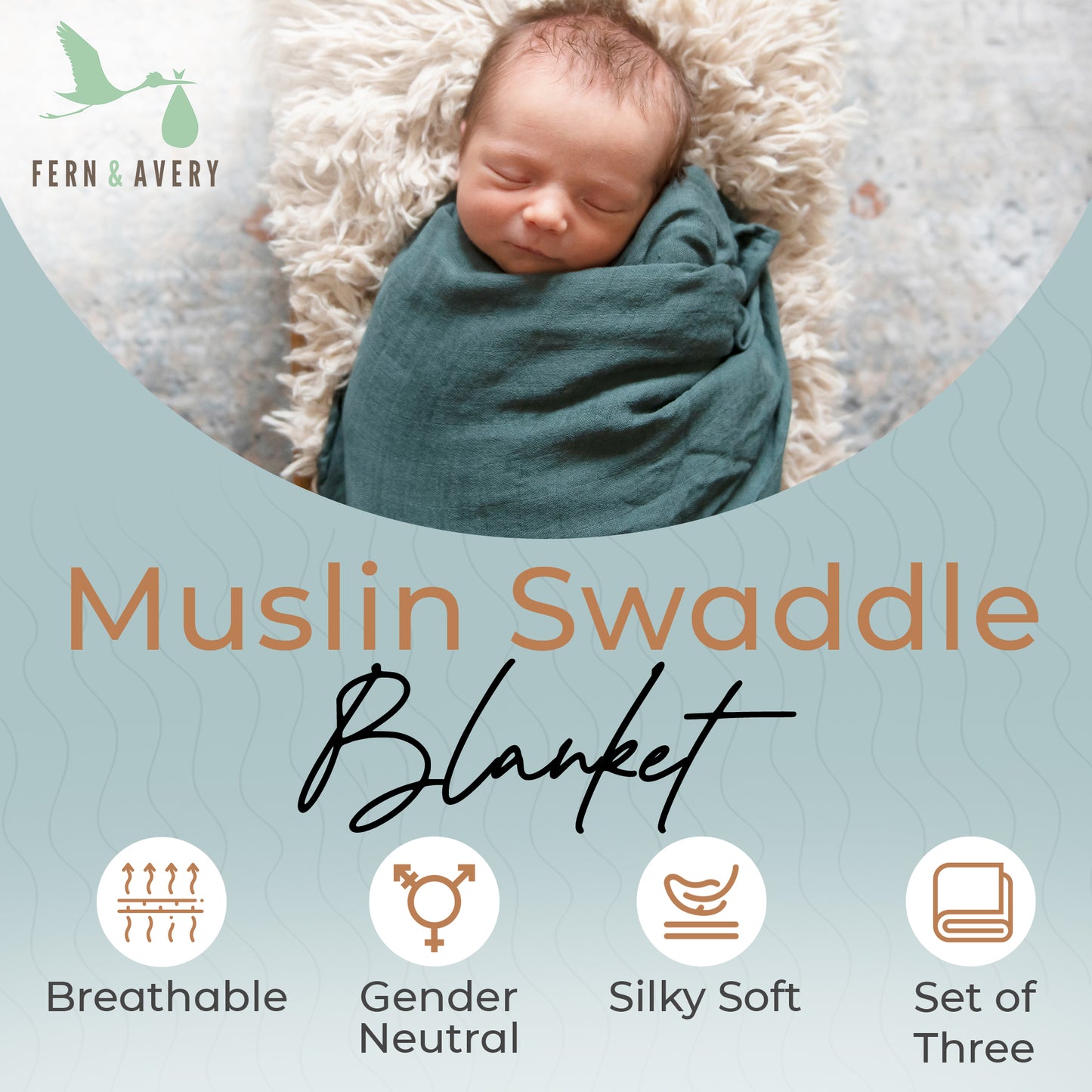 Muslin Swaddle Blankets - Forest Theme